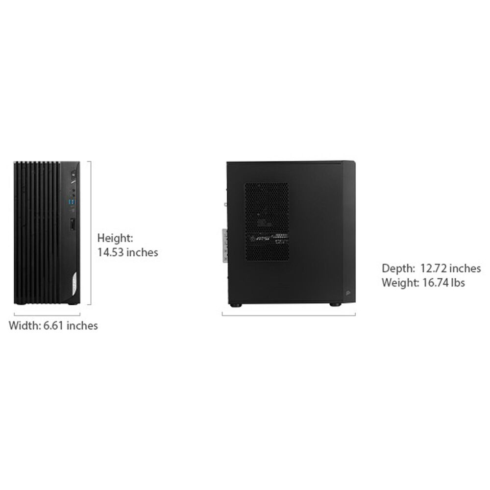 MSI Pro DP180 Business Desktop | Intel Core i7-13700F - 32GB RAM - NVIDIA GeForce RTX 4060 Graphics - 2TB SSD in Black, , large