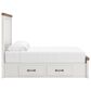 Ashley Savonport Queen Storage Panel Bed in White and Brown, , large