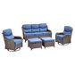 Sunwell Garden 5-Piece Conversation Set in Navy, , large