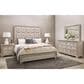 Nicolette Home Camila Queen Upholstered Panel Bed in White and Silver, , large