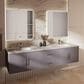 Lexora Home Geneva 80" Double Bathroom Vanity in Dark Grey with 2 cm White Carrara Marble Top and Rectangular Sinks, , large