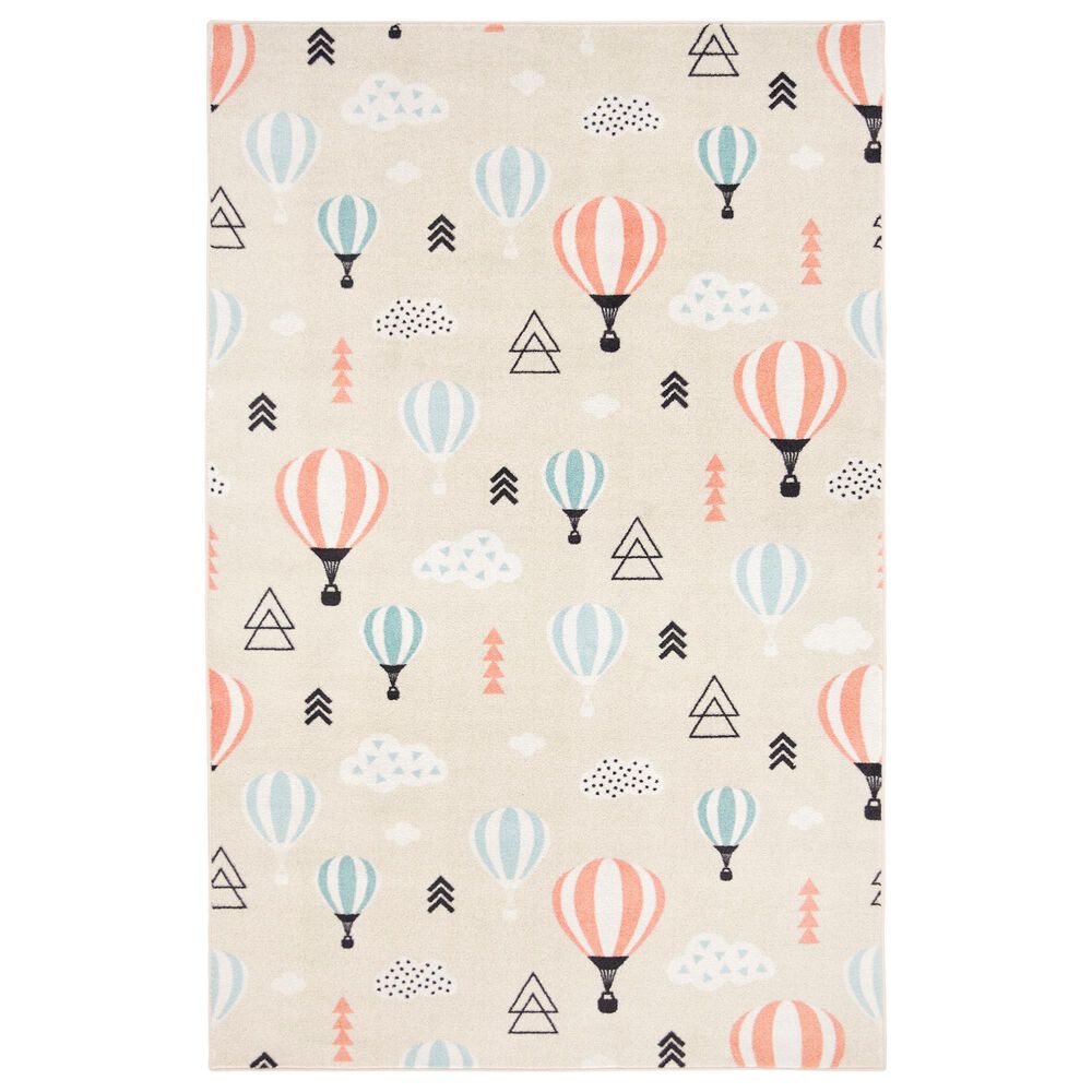 Karastan Prismatic 3"4" x 5" Blush Kids Area Rug, , large