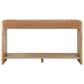 Hearth and Haven 3-Drawer Console Table with Open Shelf in Brown, , large