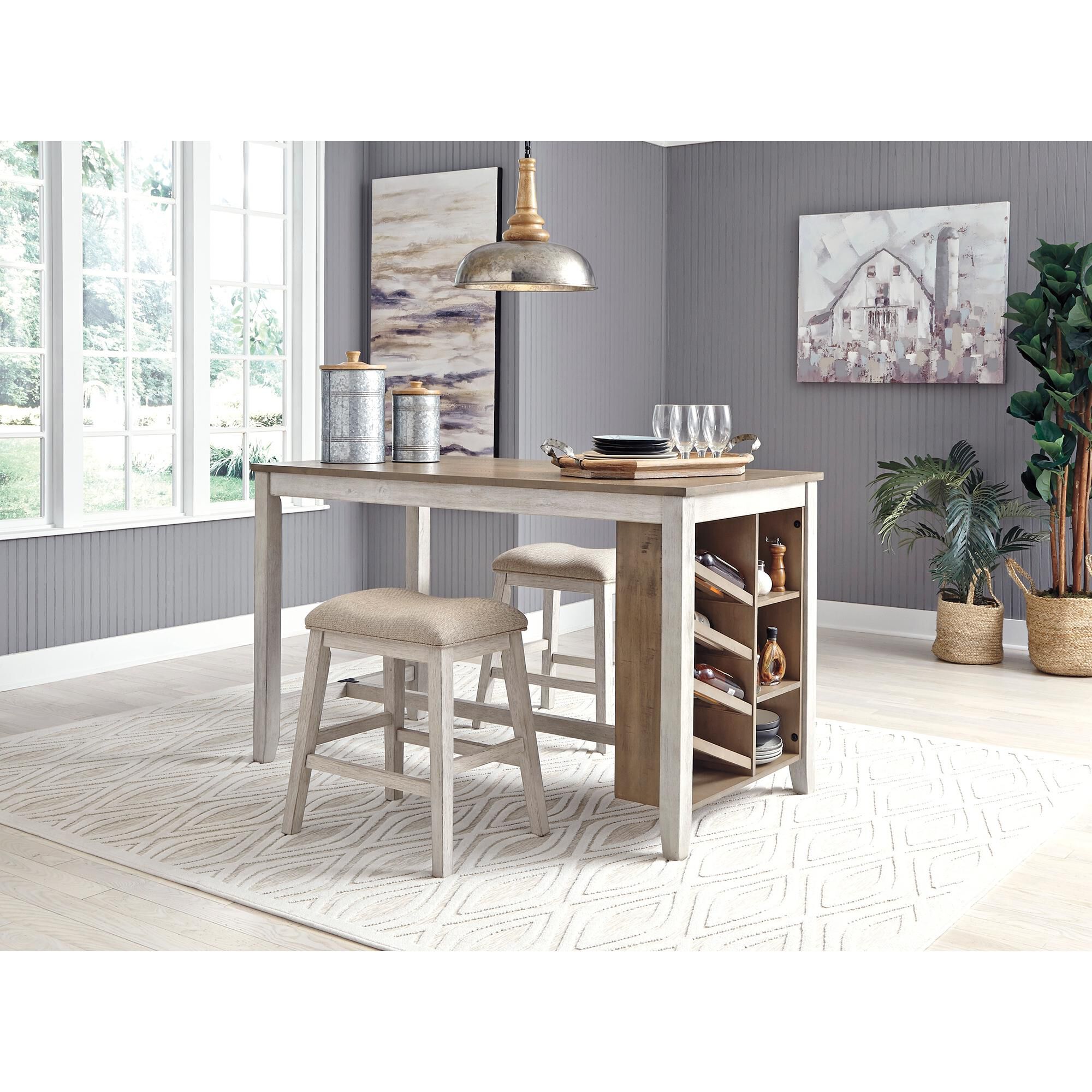 Signature Design by Ashley Skempton Upholstered Counter Stool in