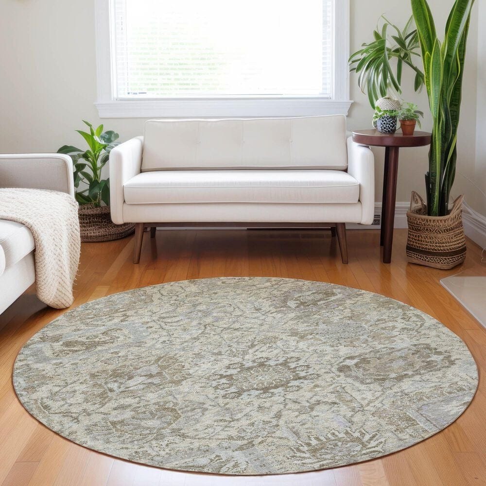 Dalyn Rug Company Tabrook TB15 Ivory 8&#39; Round Area Rug, , large