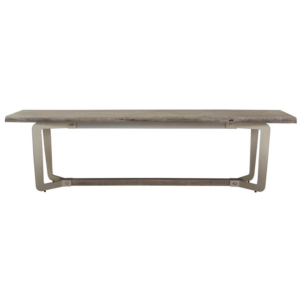 Shannon Hills Waverley Live Edge Bench in Sandblasted Gray Nebraska Furniture Mart