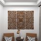 Maple and Jade 48" x 16" Traditional Wall Decor in Cinnamon Brown, , large