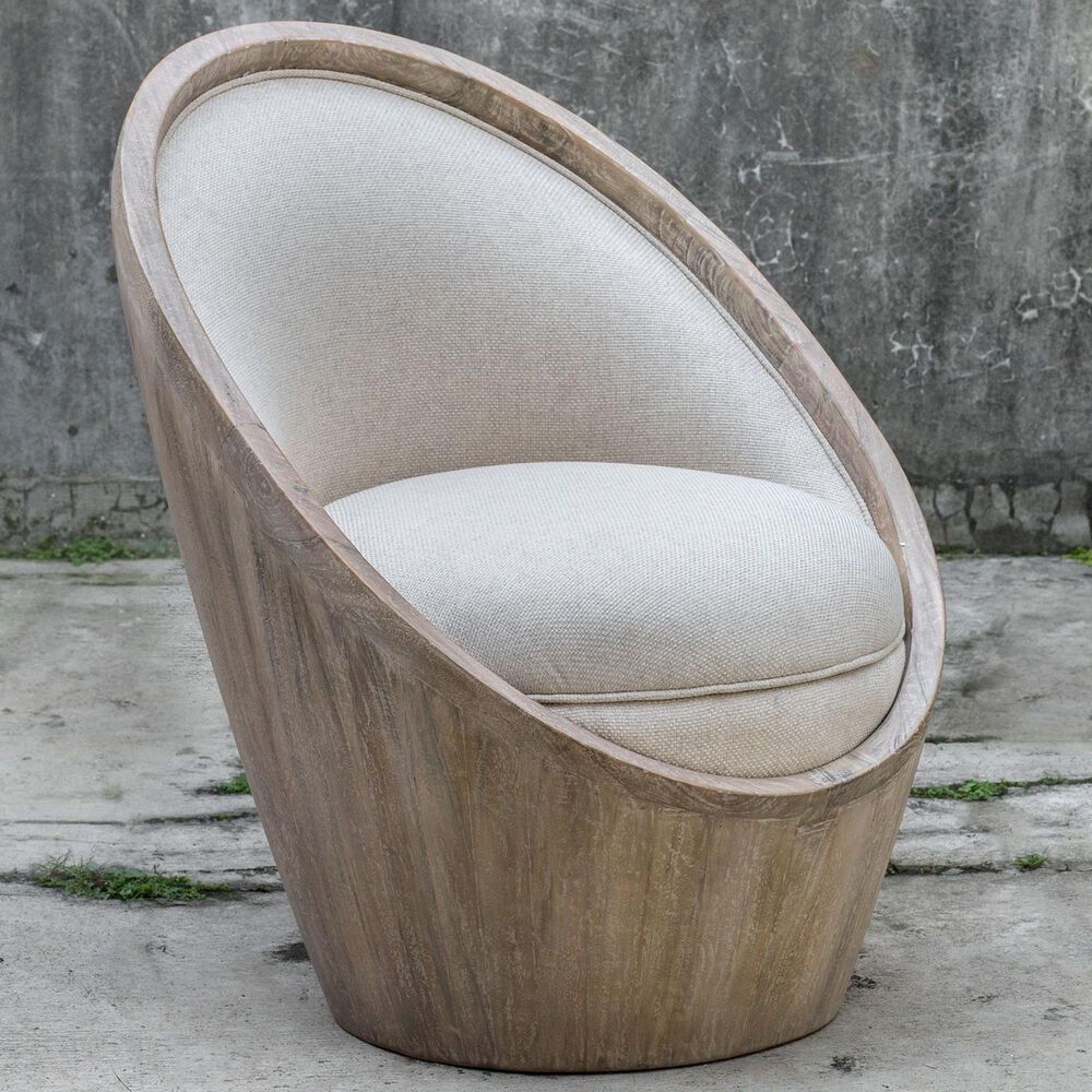 Uttermost Noemi Accent Chair in Warm Oatmeal, , large