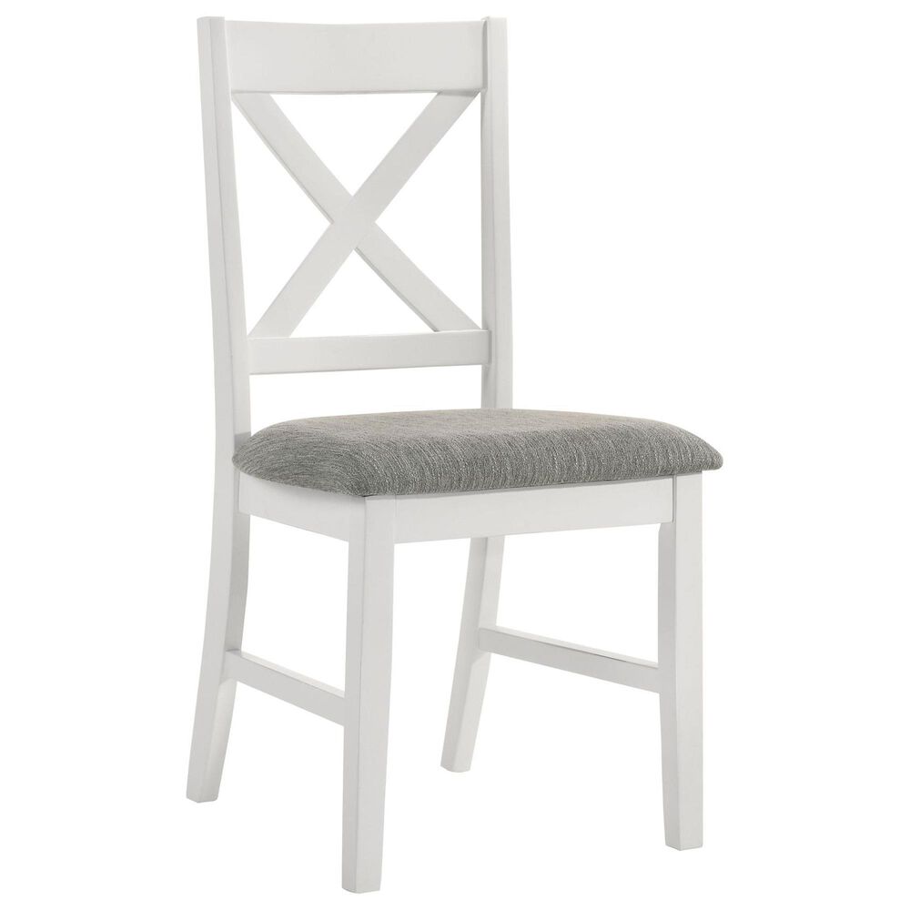 Mayberry Hill Summerville 6-Piece Rectangular Dining Set in Oak and Antique White, , large