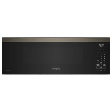 Whirlpool 1.1 Cu. Ft. Low Profile Microwave Hood Combination in Black Stainless, , large