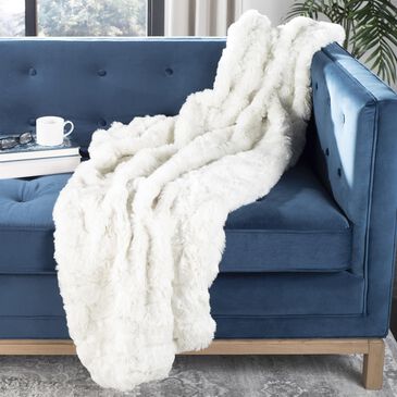 Safavieh Chinchilla Throw in Snow White, , large