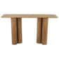Maple and Jade Rectangular Console Table with Pillar Legs in Brown, , large