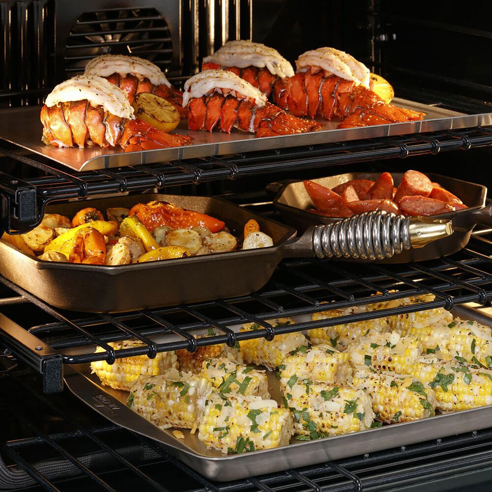 Monogram Statement 30&quot; Electric Single Wall Oven with Convection in Stainless Steel, , large