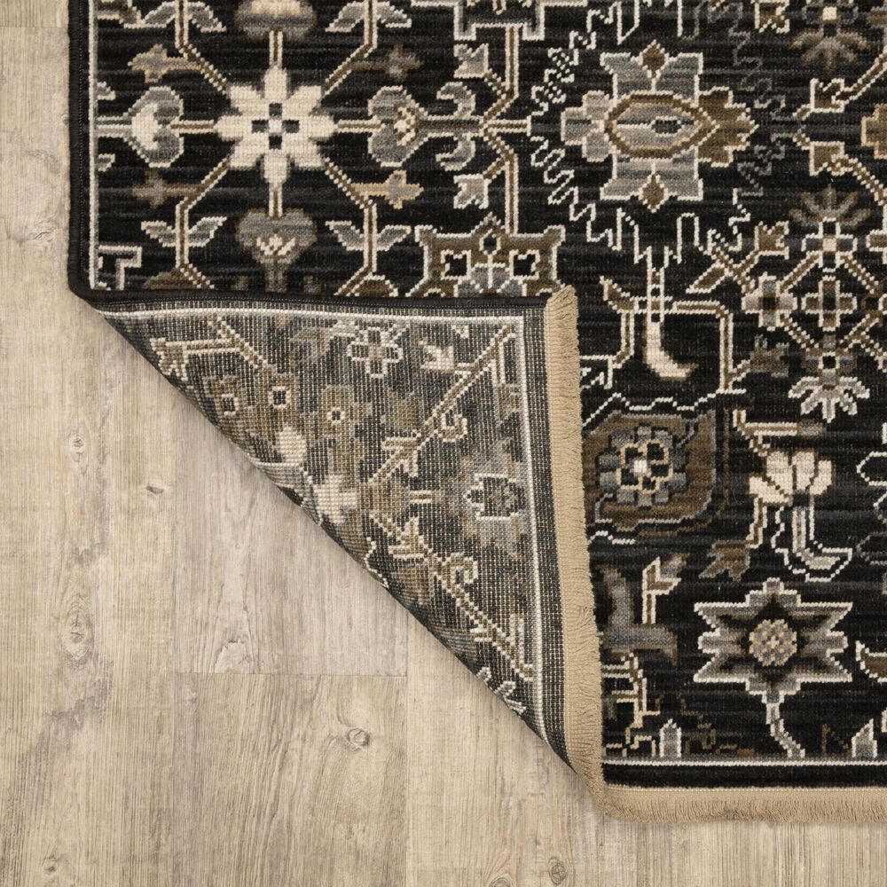 Oriental Weavers Acacia Black and Tan 2'6" x 10' Runner, , large