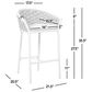 Hearth and Haven Rowan Patio Low-back Barrel Stool in White (Set of 2), , large