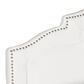 Safavieh Alexia Full Nailhead Headboard in White, , large