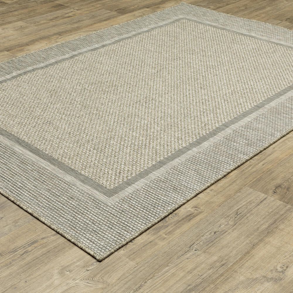 Oriental Weavers Tortuga TR06A 3&#39;3&quot; x 5&#39; Beige and Black Area Rug, , large