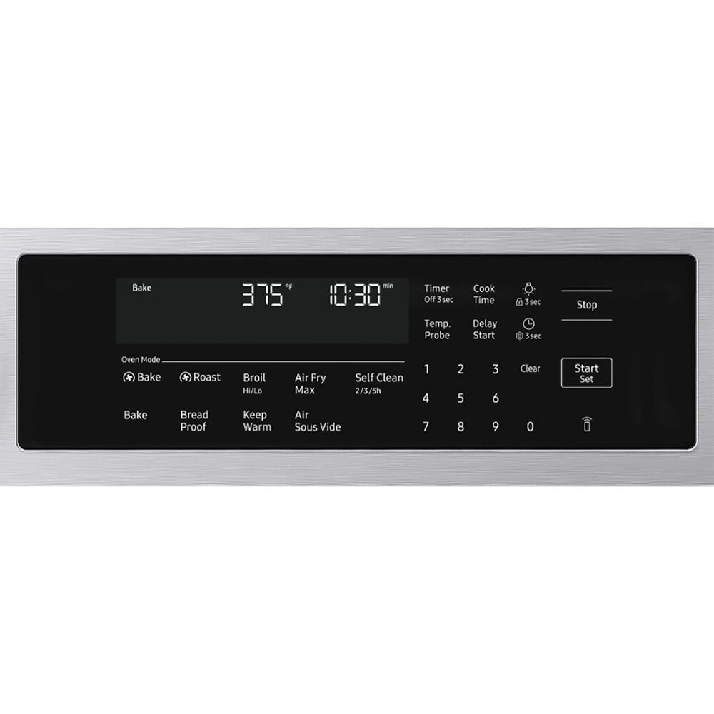 Samsung Bespoke 6.0 Cu. Ft. Smart Slide-In Gas Range with Illuminated Precision Knobs in Stainless Steel, , large