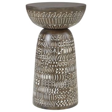 Ashley Hadcher Accent Table in Warm Brown and Cream, , large