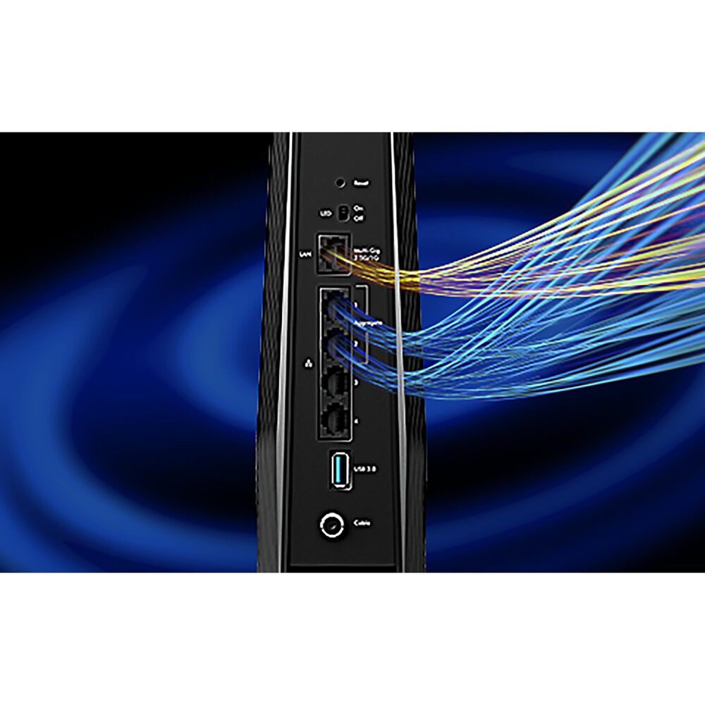 NETGEAR Nighthawk AX8 8-Stream Wi-Fi 6 Cable Modem Router in Black, , large