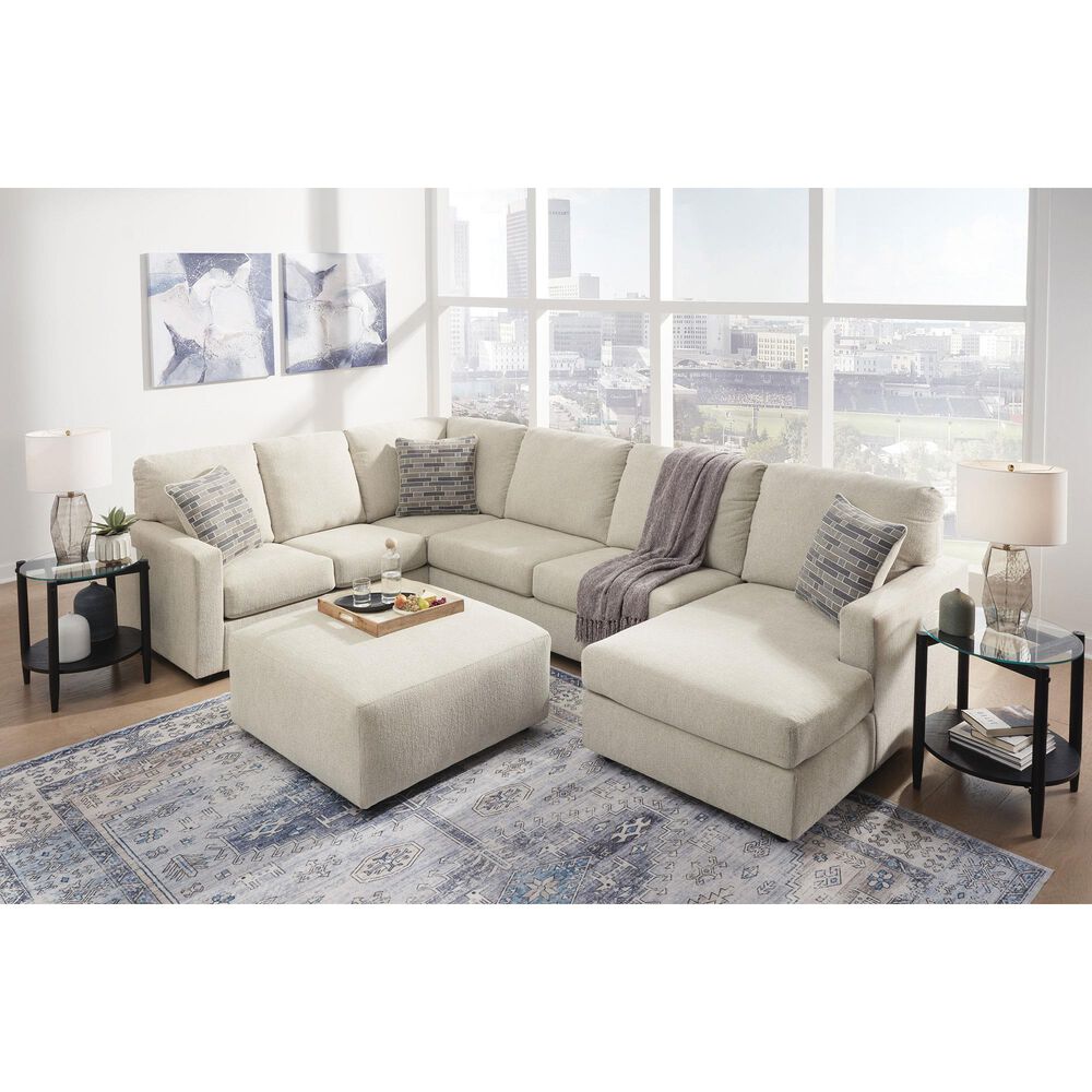Ashley Edenfield Oversized Accent Ottoman in Linen, , large