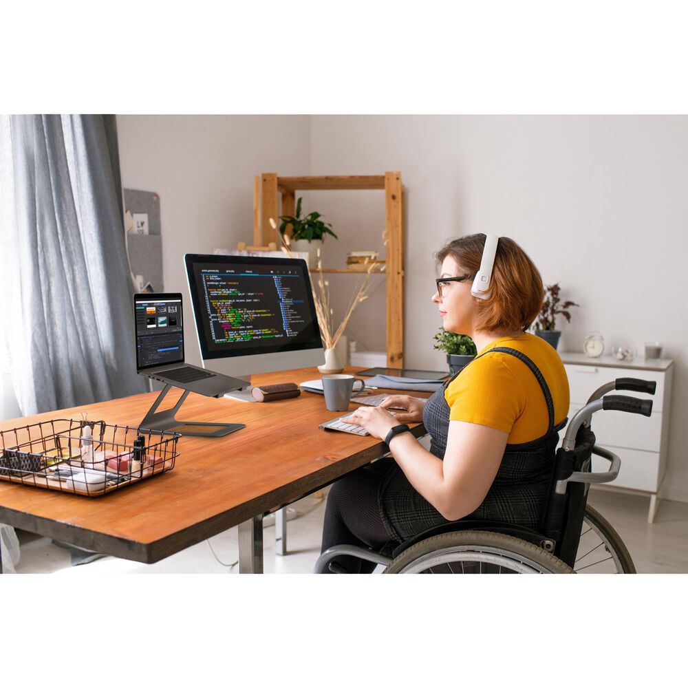 Kanto Ergonomic Universal Laptop Stand in Black, , large