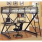 Little Dreamer Full Metal Loft Bed with Desk, , large