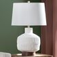 Crestview Collection Avi Table Lamp in White, , large