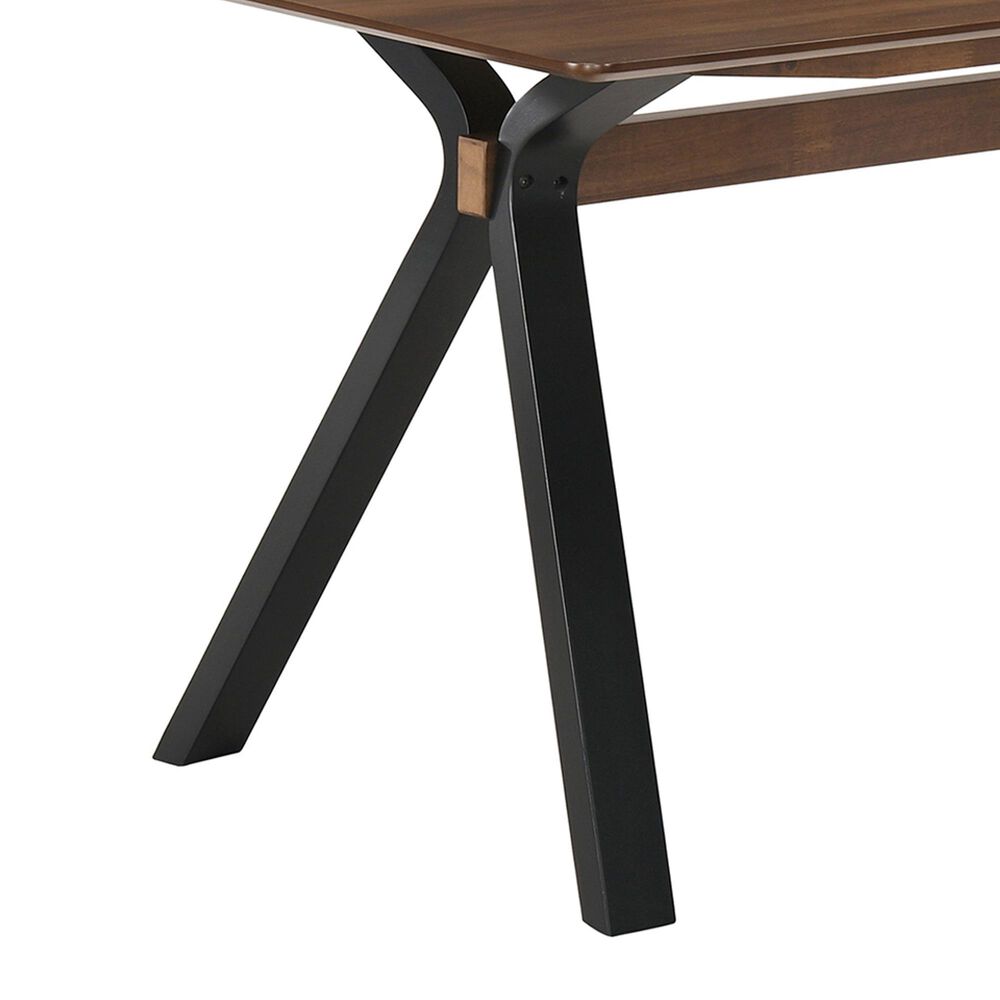 Blue River Laredo and Lima 5-Piece Dining Set in Walnut and Black, , large