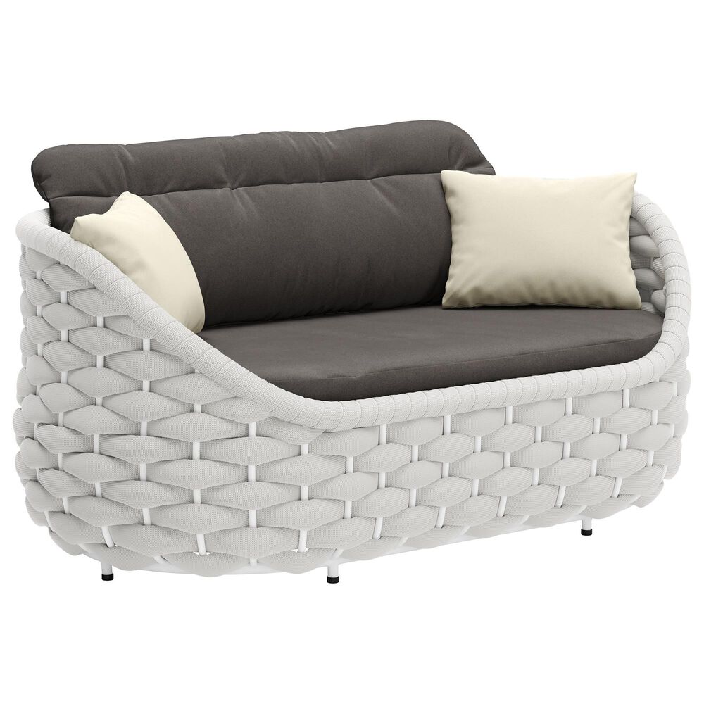 Zuo Modern Coral Reef Loveseat in Gray, , large
