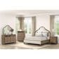 Furniture of America Lyris Queen Panel Bed in Rustic Oak, , large