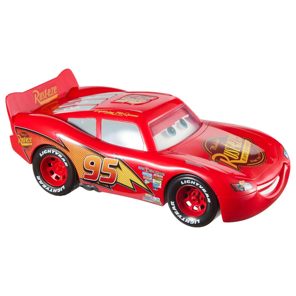 Disney Cars Lightning McQueen Toy Vehicle with Sound Effects, , large