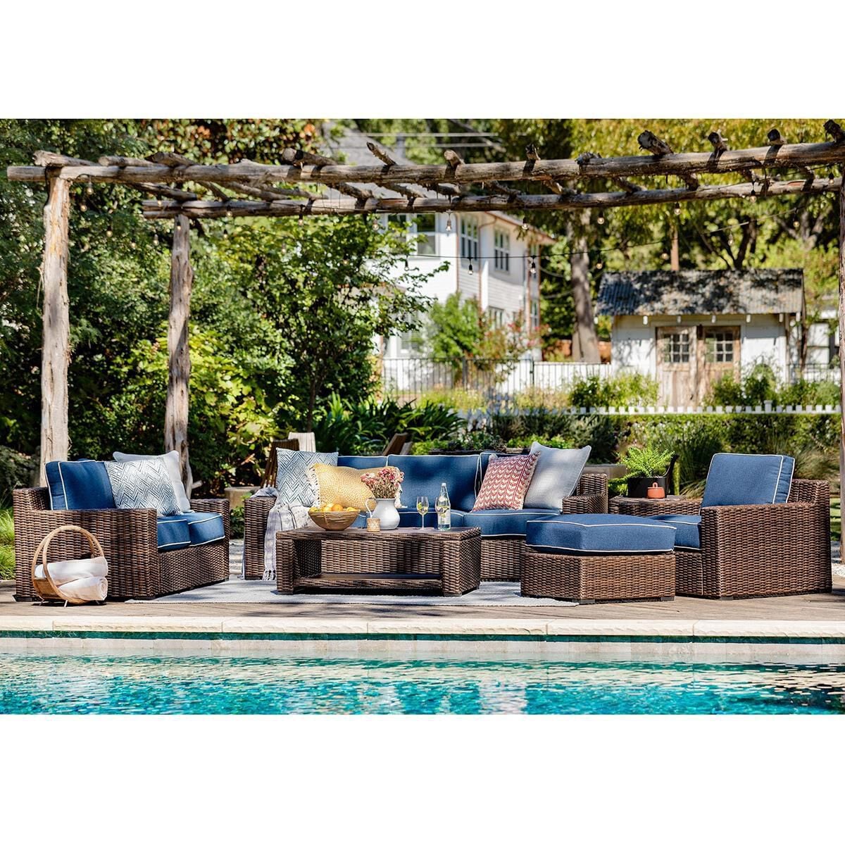 Patio furniture sets best sale with chaise lounge
