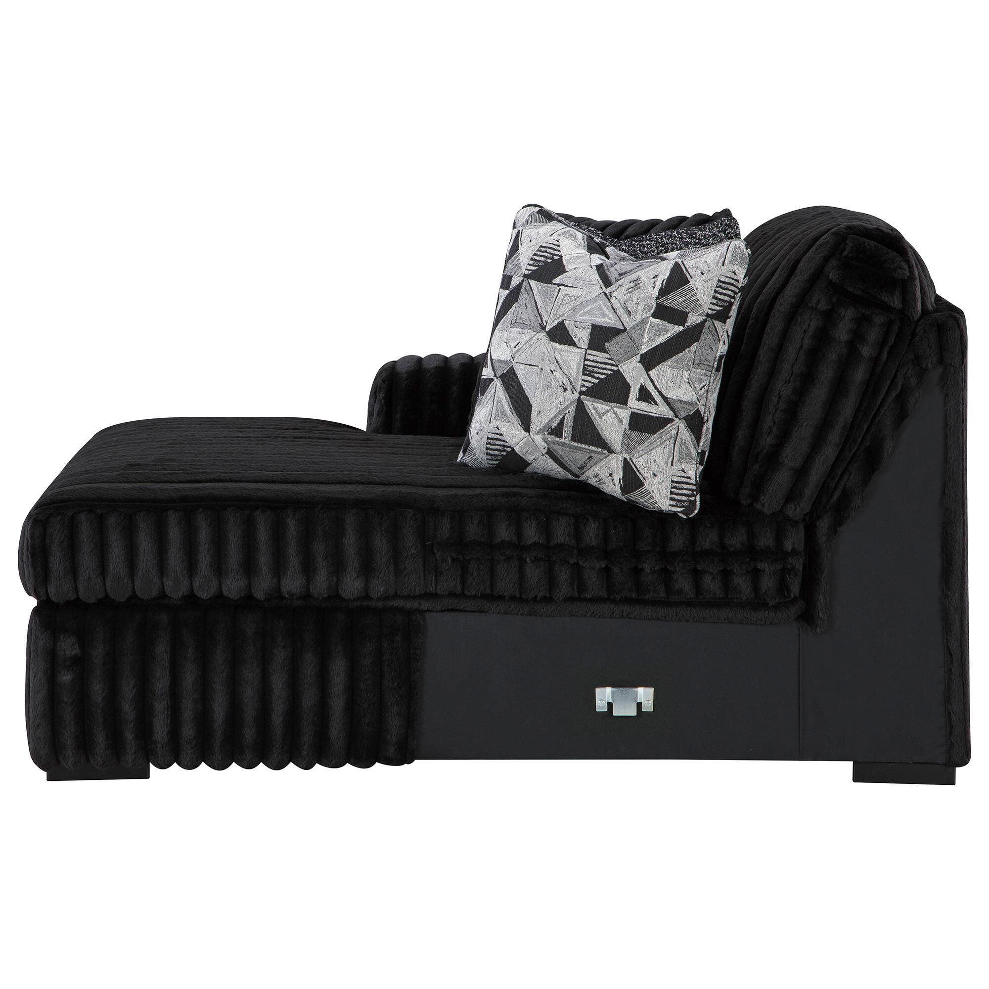 Ashley Midnight-Madness 4-Piece Sectional with Left-Facing Chaise