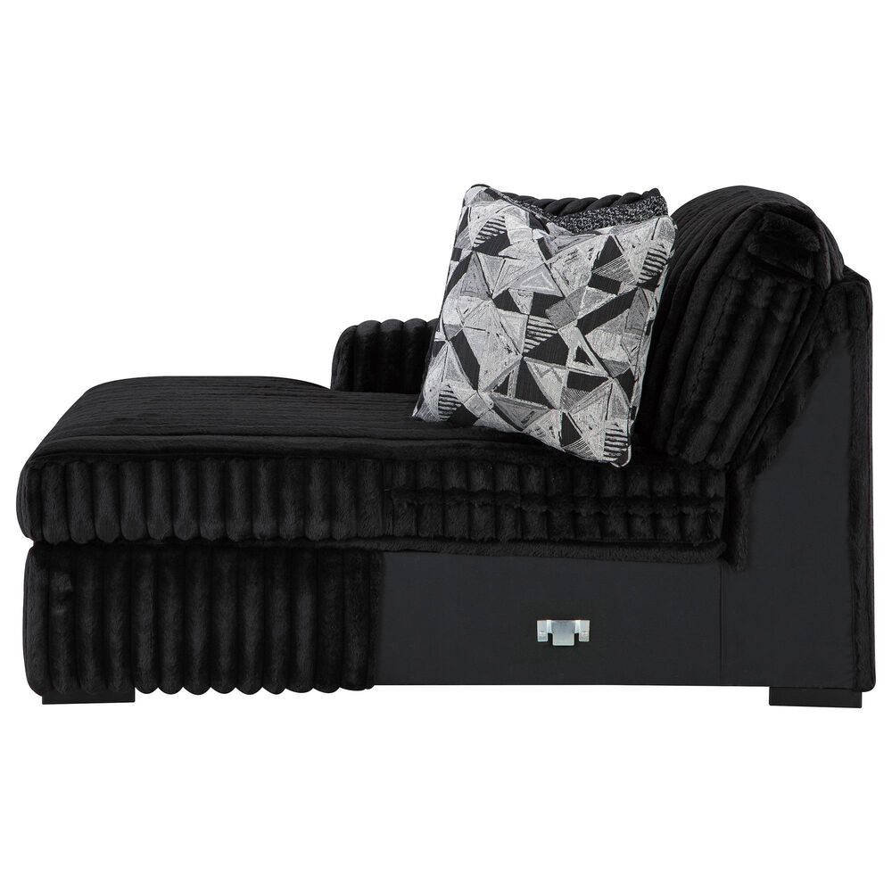 Ashley Midnight-Madness 4-Piece Sectional with Left-Facing Chaise in Onyx, , large