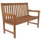 International Home Miami 47" All-Weather Outdoor Bench with Armrests in Natural, , large