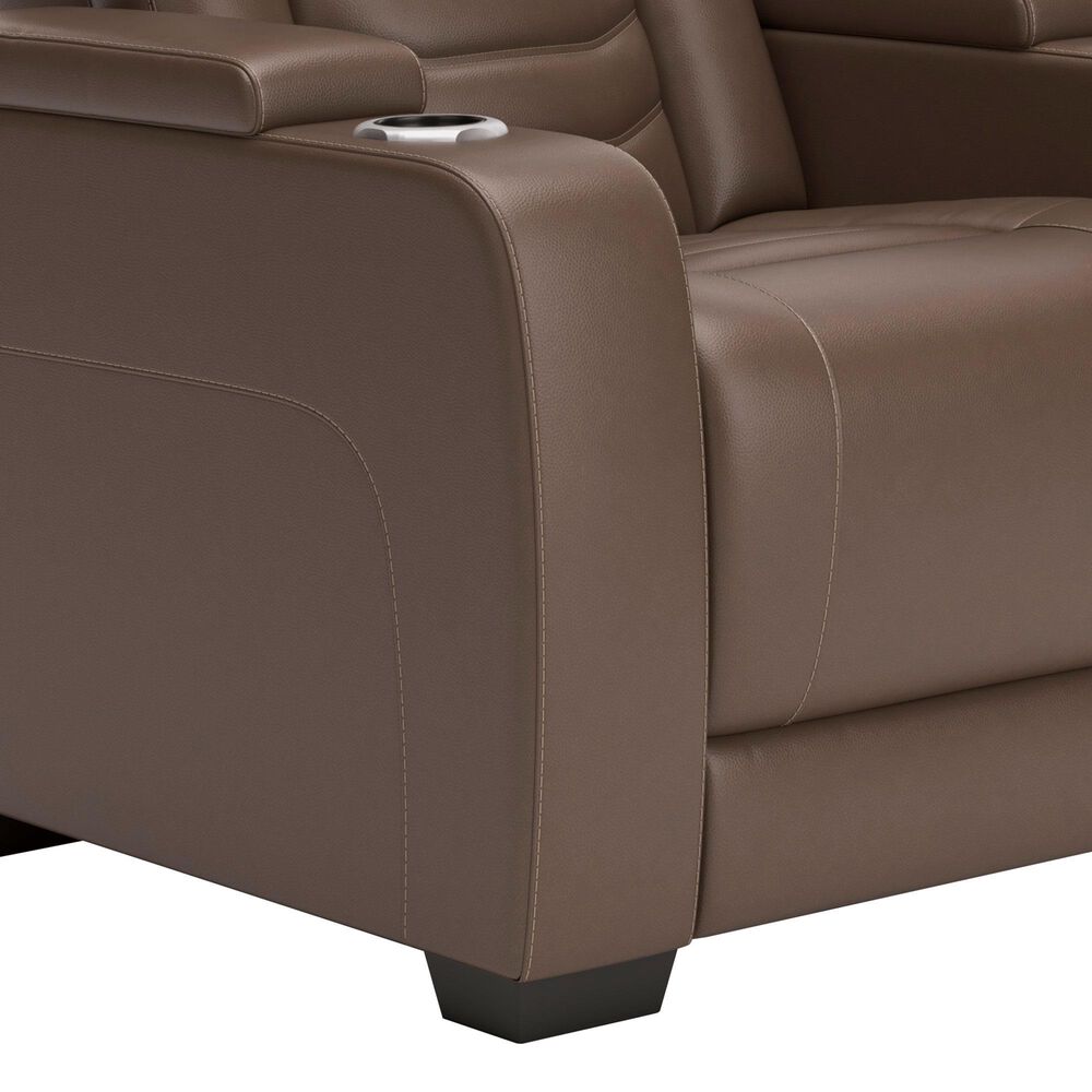 Ashley High Impact Power Recliner with Adjustable Headrest in Tobacco, , large