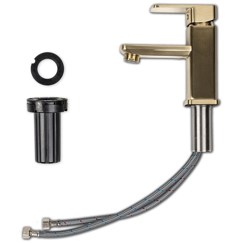 MS International 1-Handle Bathroom Faucet in Matte Gold, , large