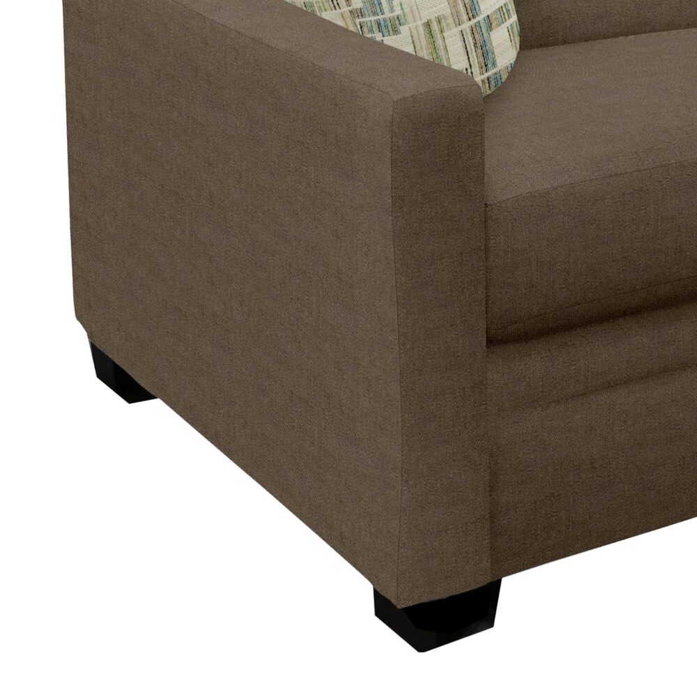 England Furniture Norwood Stationary Twin Sleeper with Visco Memory Foam Mattress in Benji Walnut, , large