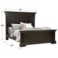 Chapel Hill Caldwell California King Panel Bed in Dark Espresso, , large