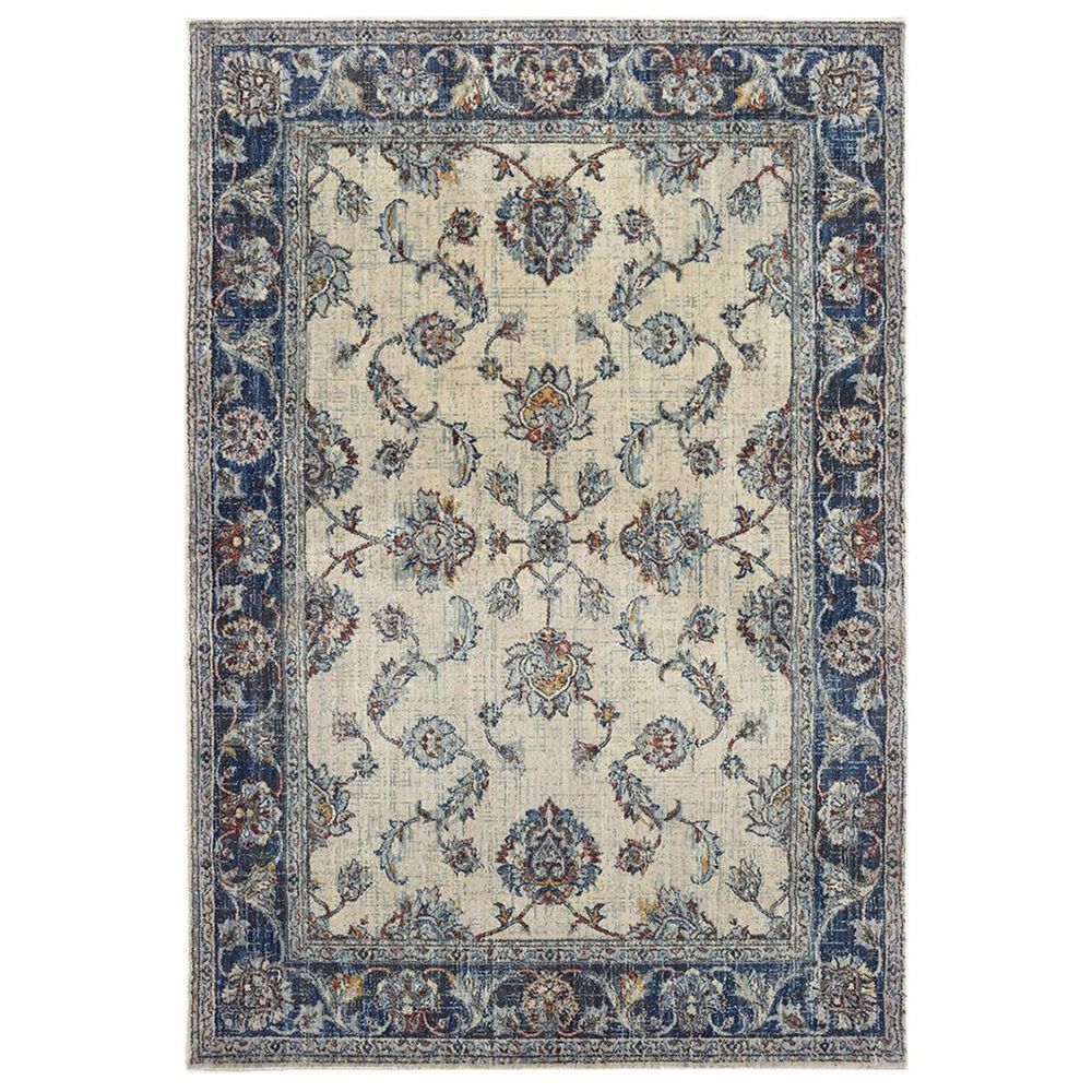 Oriental Weavers Pandora 1802R 2"3" x 7"6" Ivory and Blue Runner, , large