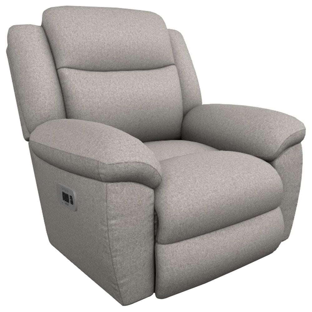 La-Z-Boy Joel Power Rocking Recliner with Swivel Base in i-Catalyst Platinum, , large
