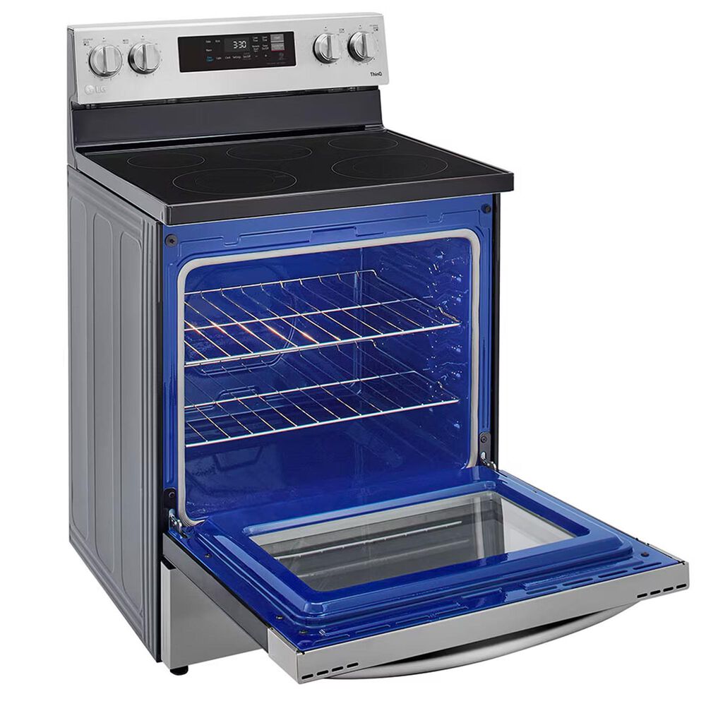 LG 6.3 cu ft. Smart Wi-Fi Enabled Electric Range with EasyClean in Stainless Steel, , large