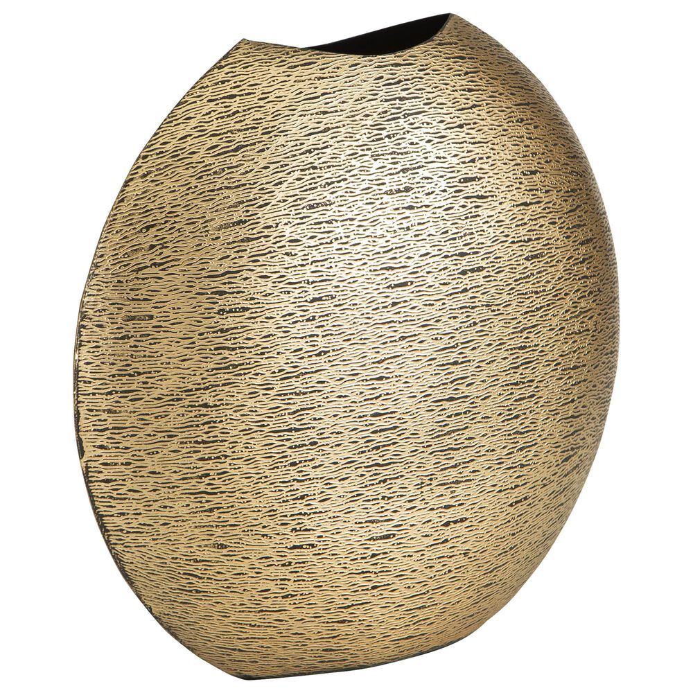 Ashley Iansboro 12&quot; Vase in Antique Gold, , large