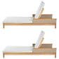 Hearth and Haven Outdoor Chaise Lounge in Light Grey (Set of 2), , large