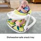 Fisher Price Monkey Baby Chair Kick and Play Deluxe Sit-Me-Up Seat in Purple and Multicolor, , large