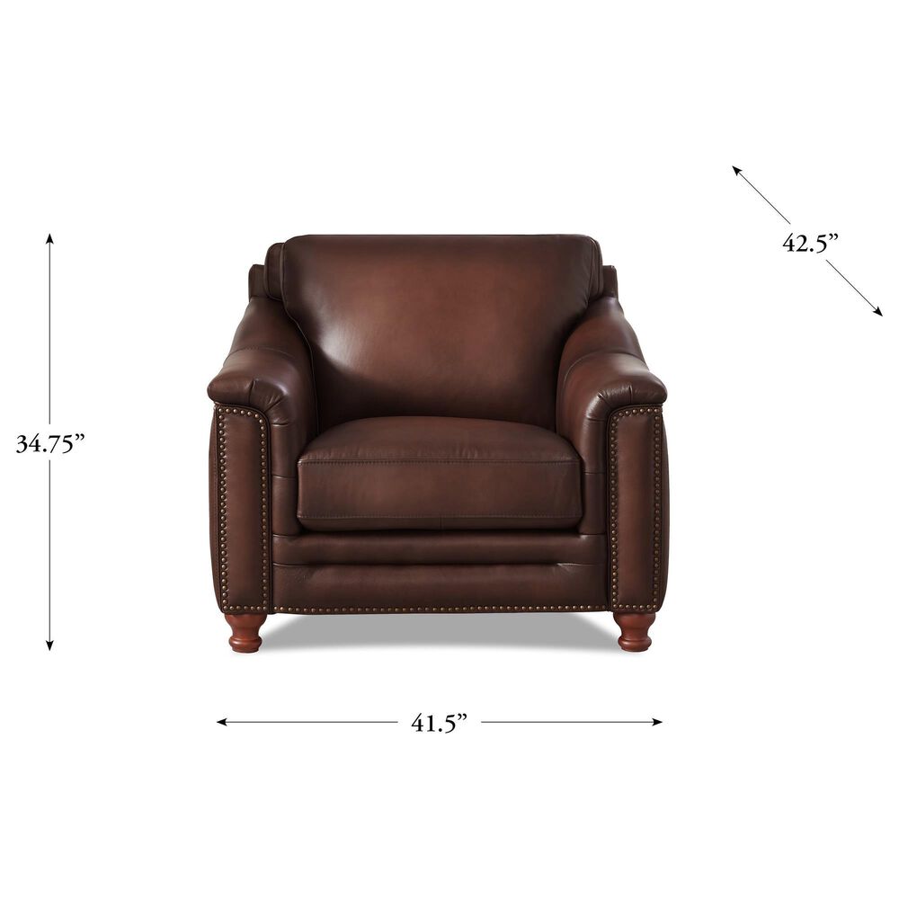 Hydeline Belfast 3-Piece Stationary Living Room Set in Caramel Brown, , large