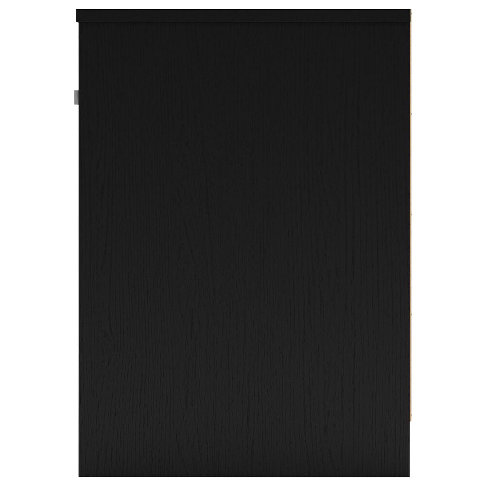Ashley Finch 1-Drawer Nightstand in Matte Black, , large