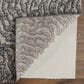 Feizy Vancouver 4" x 6" Beige and Charcoal Area Rug, , large