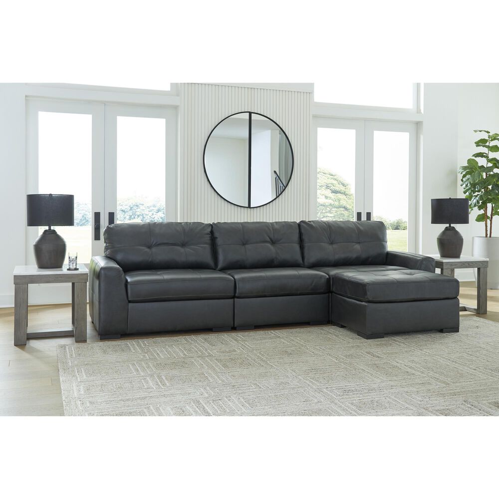 Ashley Brindley Pier Oversized Accent Ottoman in Fog, , large